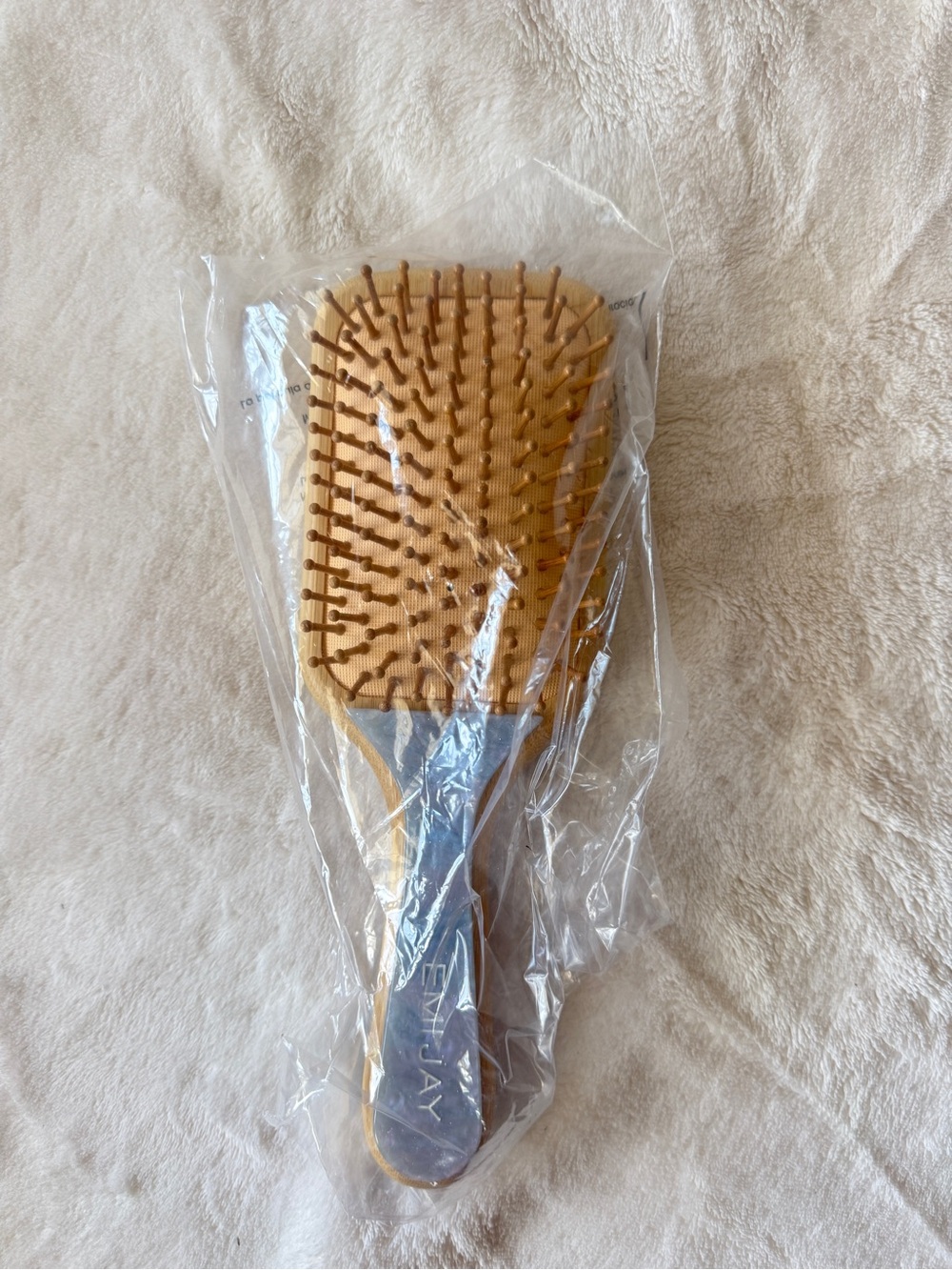 EMI JAY BLUE SUGAR BAMBOO PADDLE HAIR BRUSH